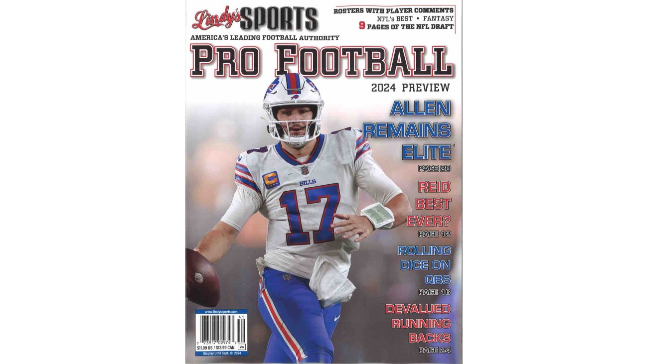 LINDY'S PRO FOOTBALL PREVIEW MAGAZINES LECTO
